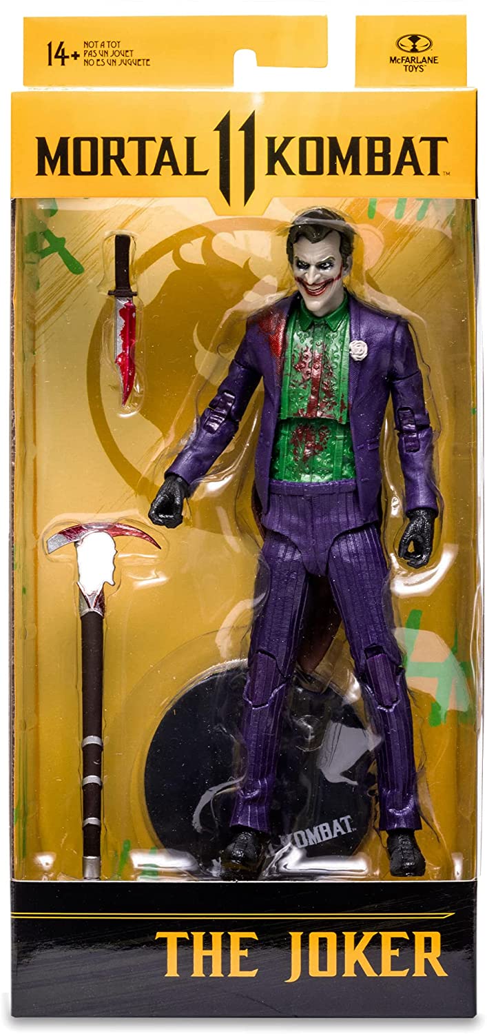 McFarlane TM11058 Mortal Kombat 7 Inch Collectible Figures Wave 8-Joker (Bloody)