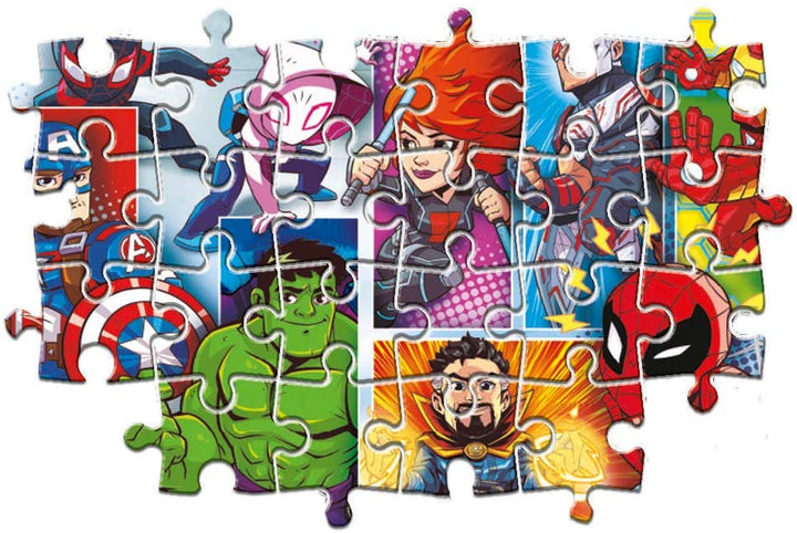 Clementoni - 24208 - Supercolor Puzzle - Marvel Super Hero Avengers - 24 maxi pieces - Made in Italy - jigsaw puzzle children age 3+