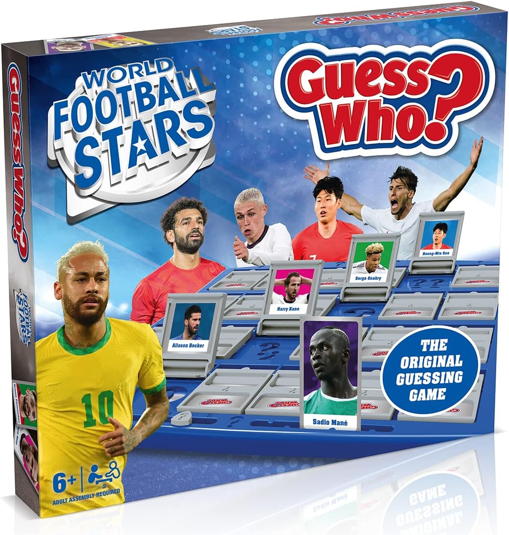 Winning Moves WM02282-EN1-6 World Football Stars Guess Who Board Game