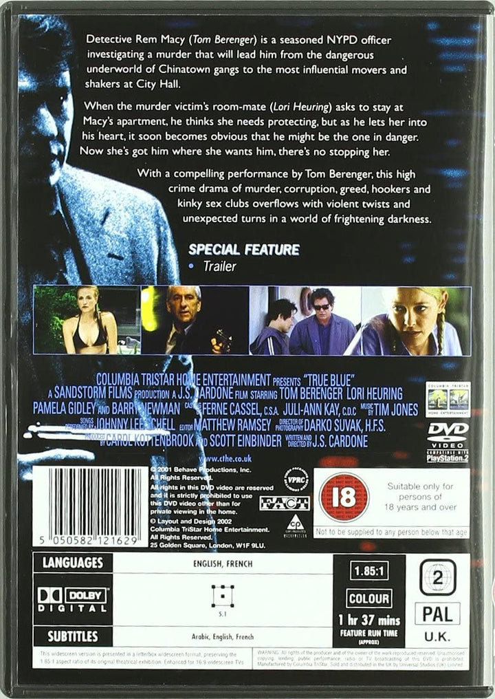True Blue - Thriller/Crime [DVD]