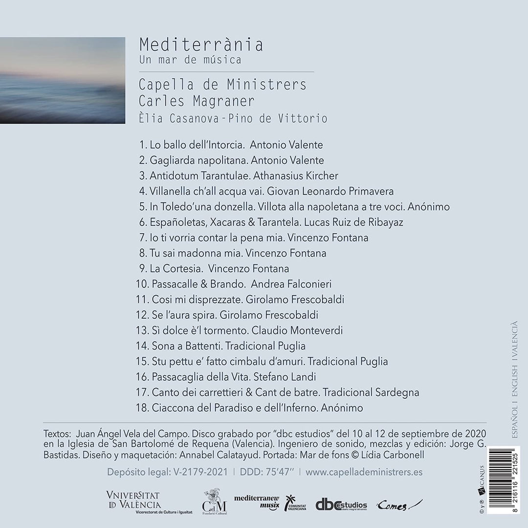 Mediterrània: Un mar de música [Audio CD]