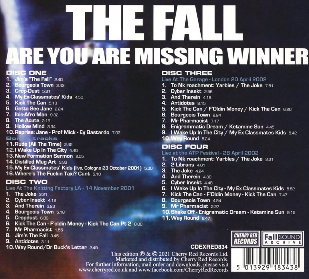 The Fall - Are You Are Missing Winnerexplicit_lyrics [Audio CD]