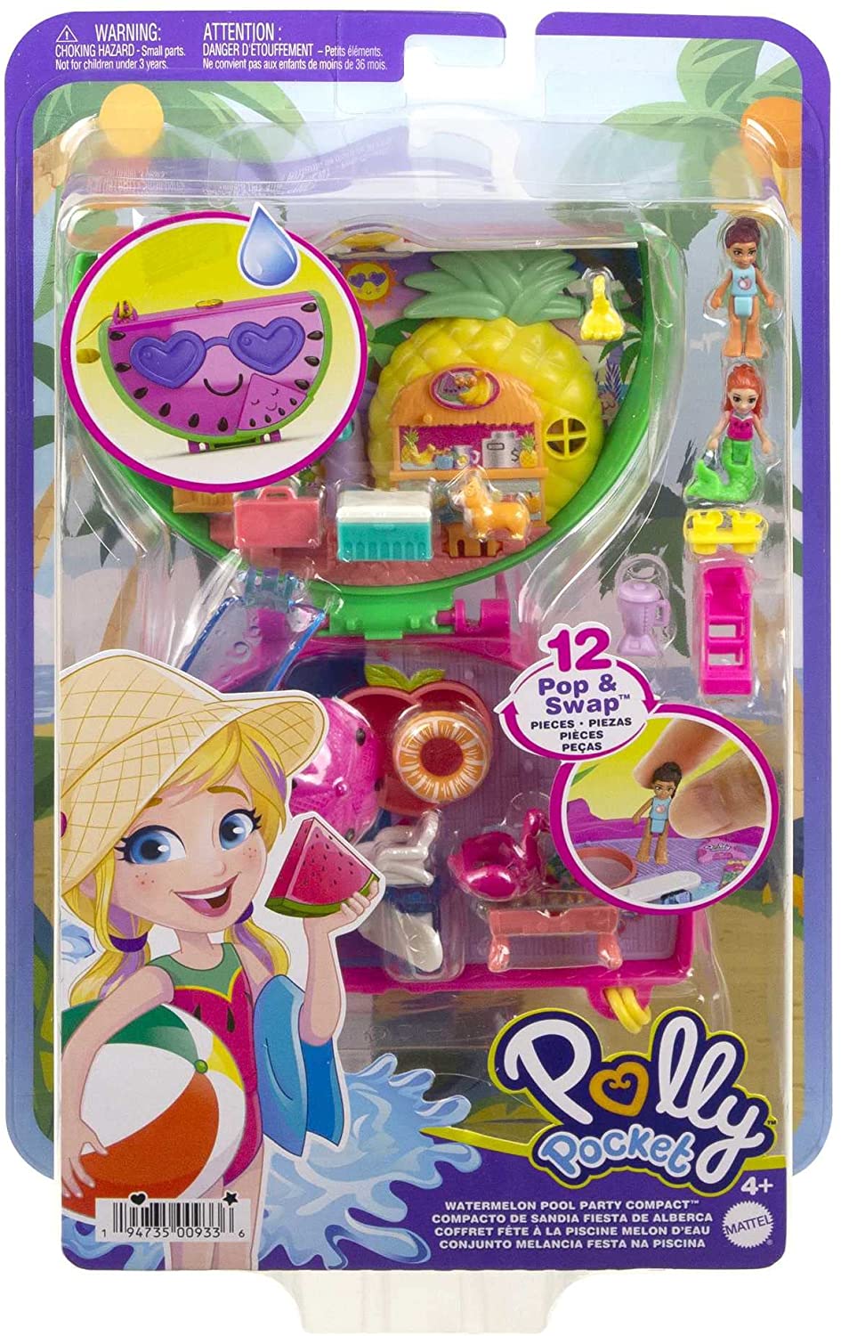 Polly Pocket Watermelon Pool Party Compact