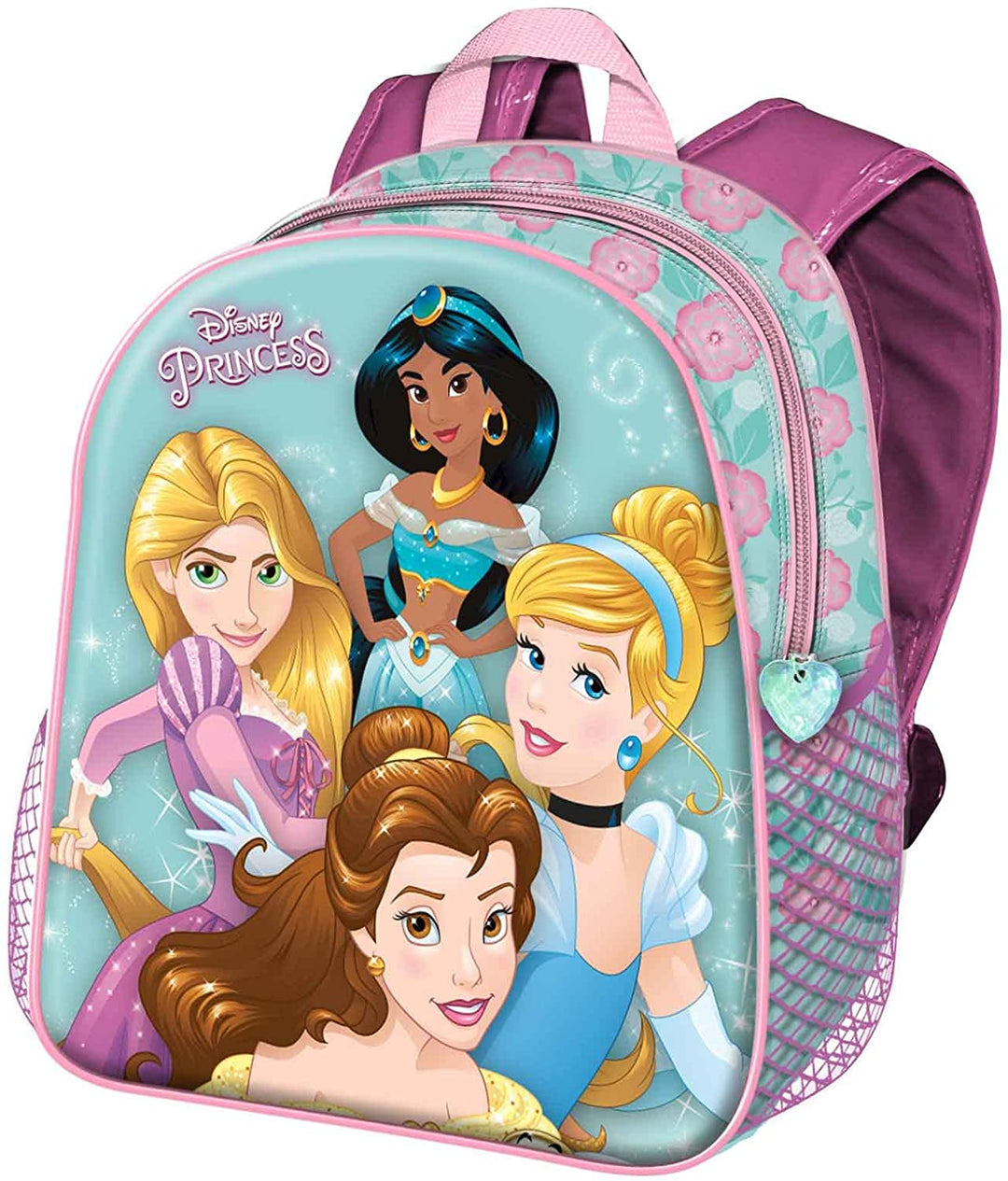 Disney Princess Team-Small 3D Backpack, Blue