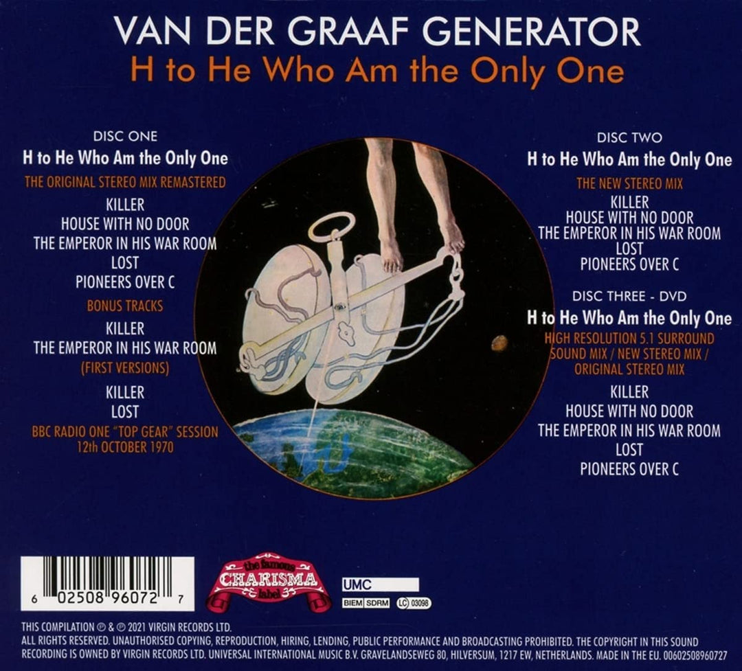 Van Der Graaf Generator - H To He Who Am The Only One [Audio CD]