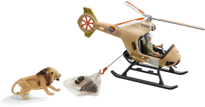 Schleich 42476 Animal Rescue Helicopter Wild Life