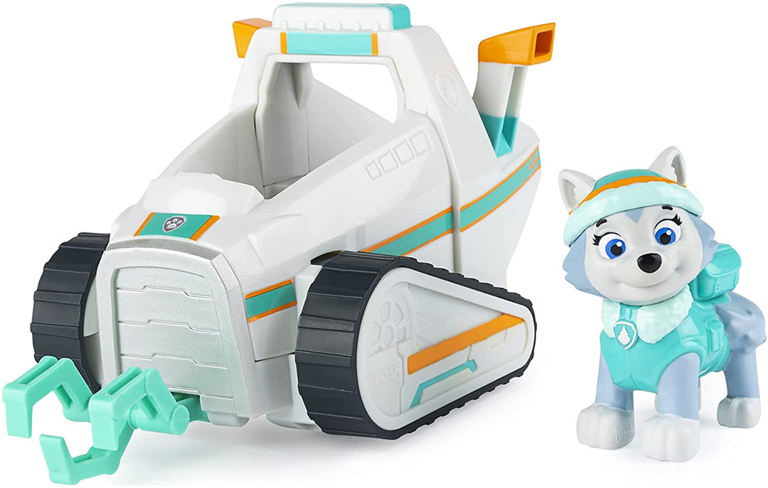 PAW Patrol Everest’s Snow Plough Vehicle with Collectible Figure, for Kids Aged