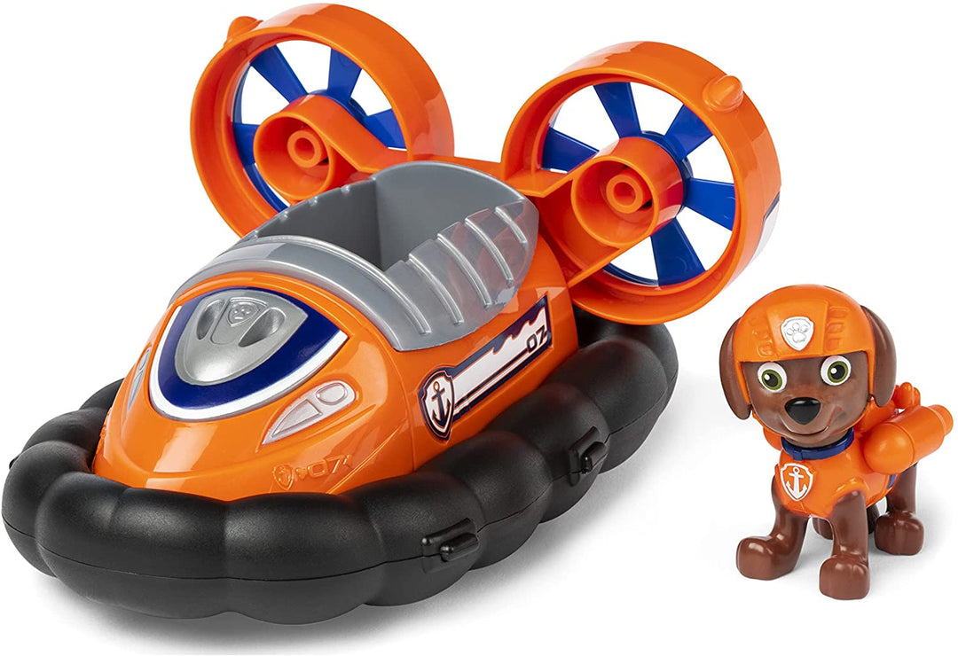 PAW Patrol, Zuma’s Hovercraft Vehicle with Collectible Figure, for Kids Aged 3 Years and Over