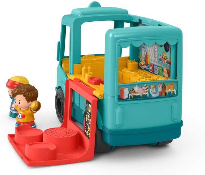 Fisher-Price GYF65 Little People Serve It Up Burger Truck, Multicolor, 17.8 cm*2