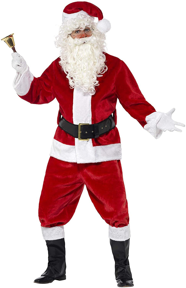 Plush Santa Suit Fancy Dress Costume Mens (Christmas) (US)