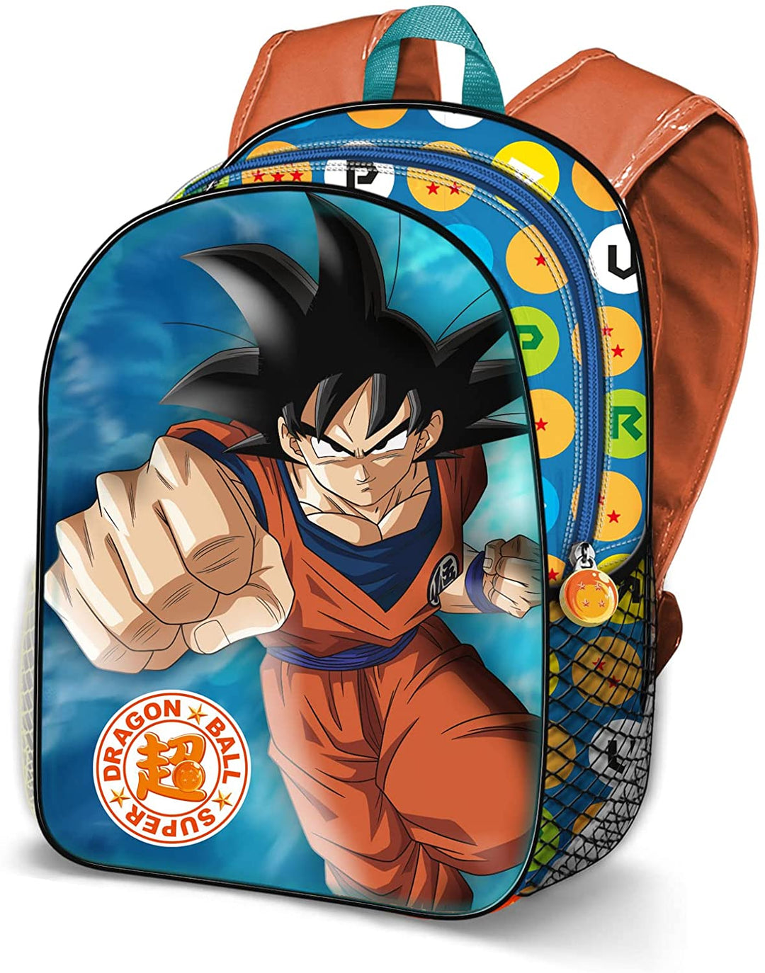 Dragon Ball Punch-Small 3D Backpack, Blue