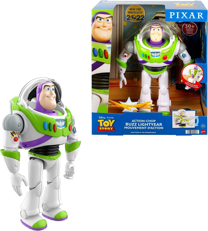 Disney Pixar Toy Story Action Chop Buzz Lightyear Authentic Figure 12 in Scale