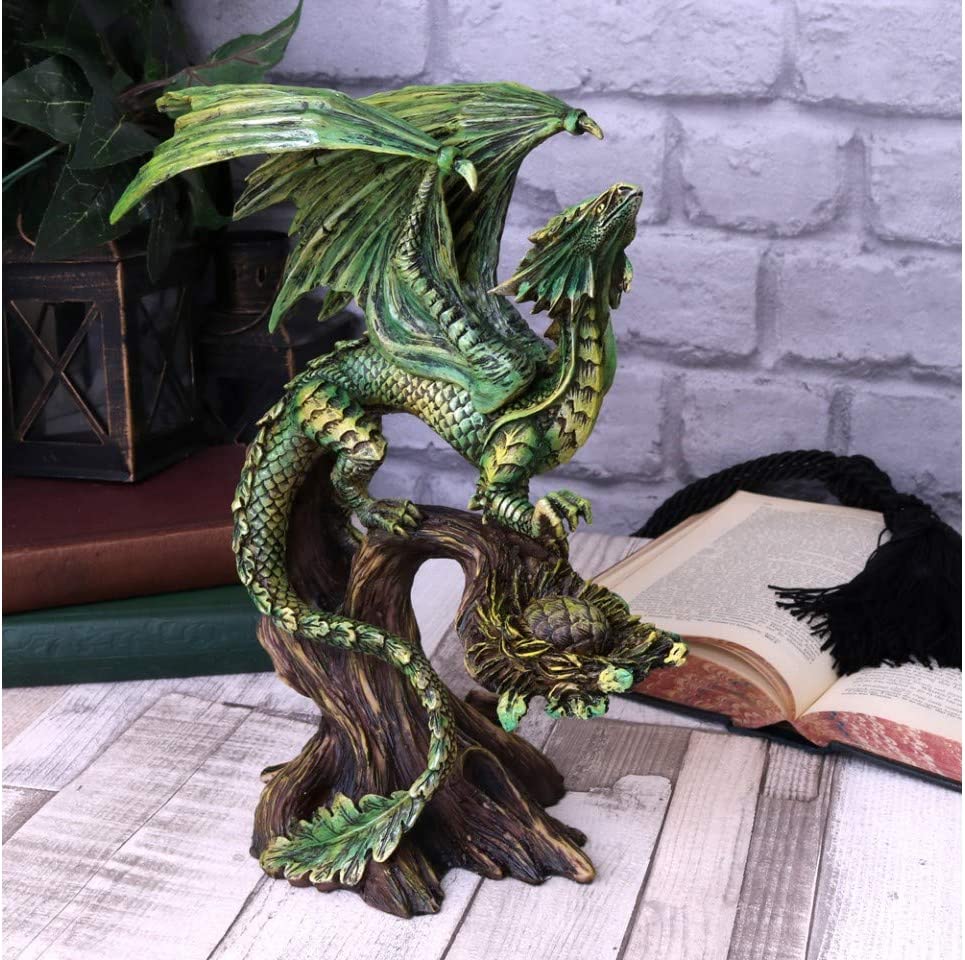 Nemesis Now Adult Forest Dragon Anne Stokes 25.5cm Figurine, Resin, Green, One S