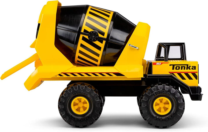 Tonka 6098 Steel Classics Mighty Cement Mixer, Kids Construction Toys for Boys