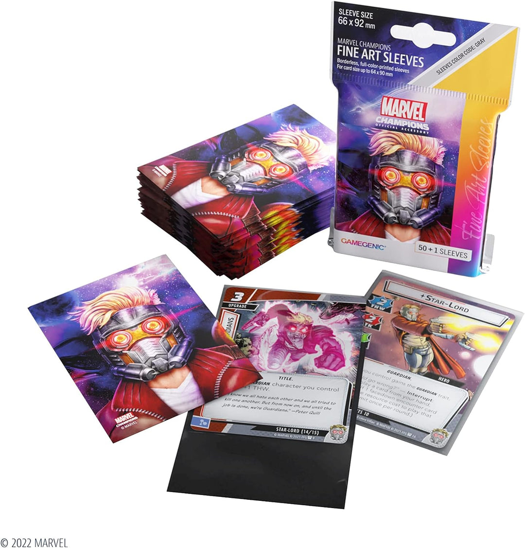 Gamegenic Marvel Champions The Card Game Official Star-Lord Fine Art Sleeves