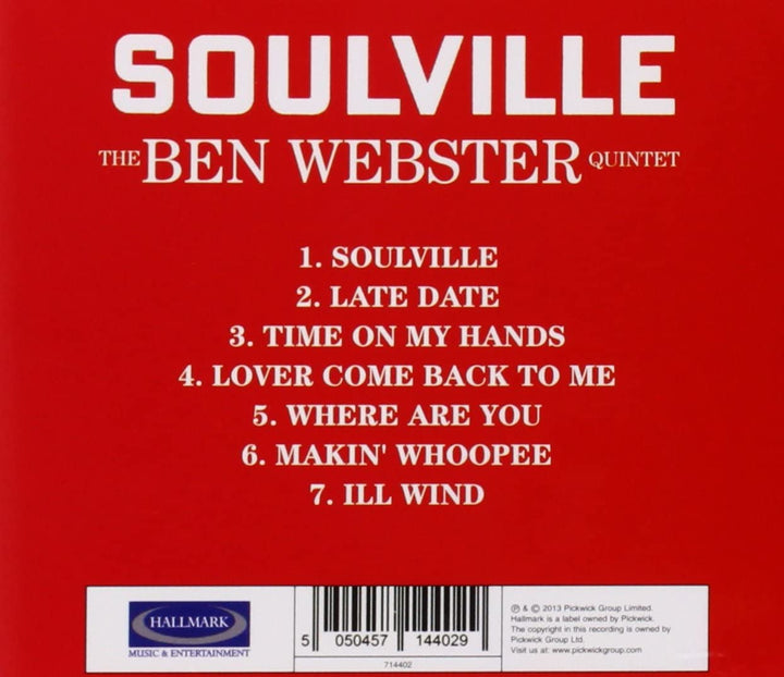 Ben Webster Quintet - Soulville [Audio CD]