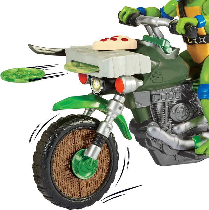 Teenage Mutant Ninja Turtles 83431CO Mutant Mayhem Ninja Kick Cycle with Exclusive Leonardo Figure