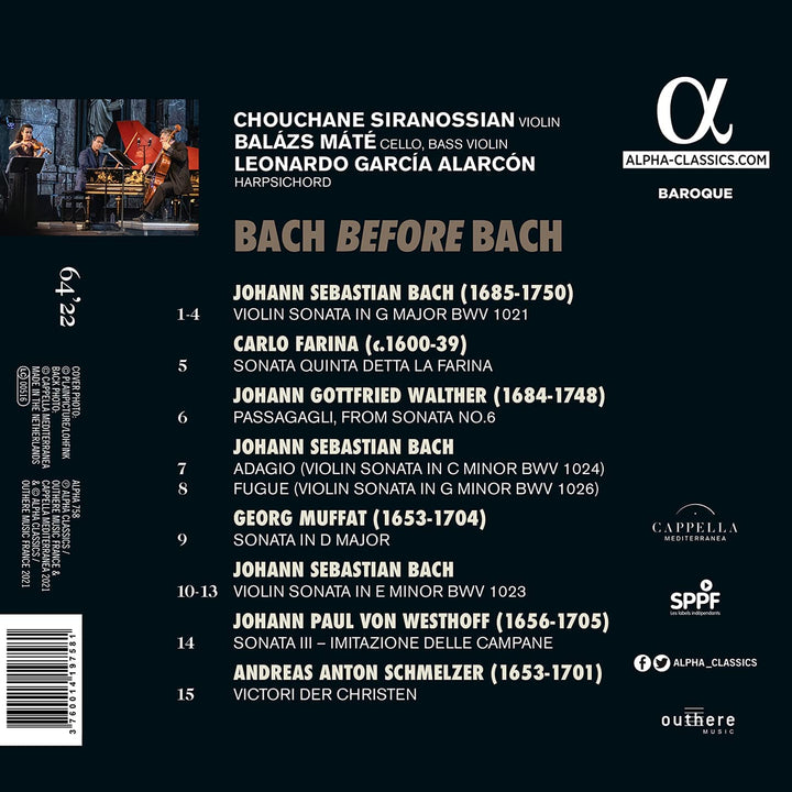 Chouchane Siranossian - Bach before Bach [Audio CD]