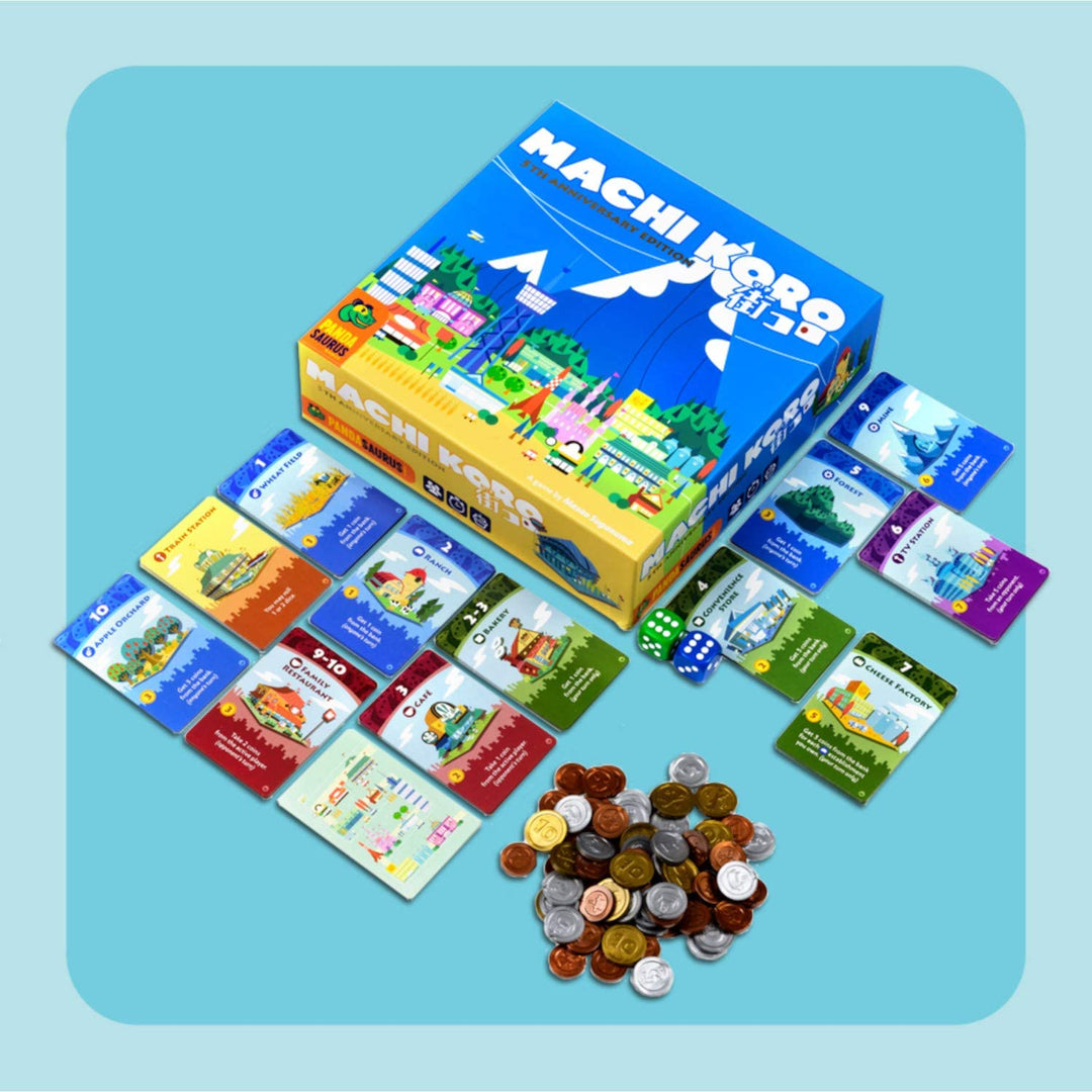 Pandasaurus Games PAN201821 Machi Koro 5th Anniversary Edition, gemischte Farben