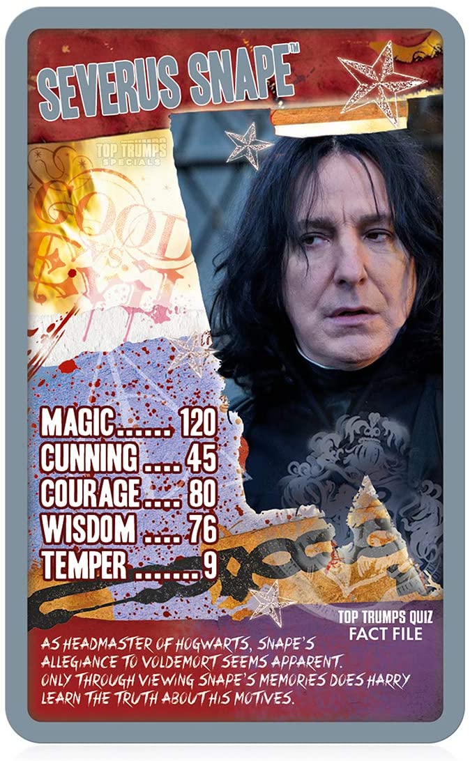 Harry Potter and the Deathly Hallows Part 2 Top Trumps Specials Card Game