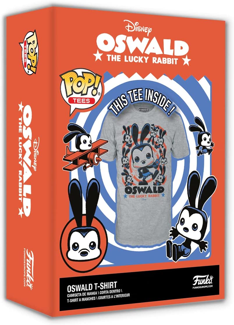 Funko Boxed Tee: Disney - Oswald - Large - (L) - T-Shirt - Clothes - Gift Idea - Short Sleeve Top for Adults Unisex Men and Women