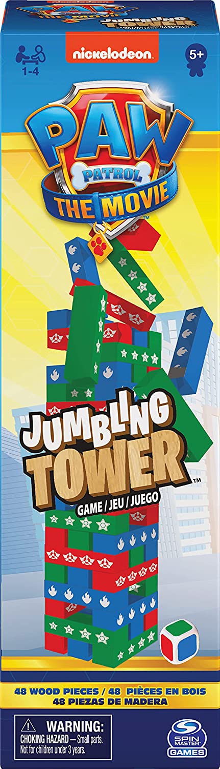 Cardinal Games 6035863 Paw Patrol Jumbling Tower Game, Multicolour
