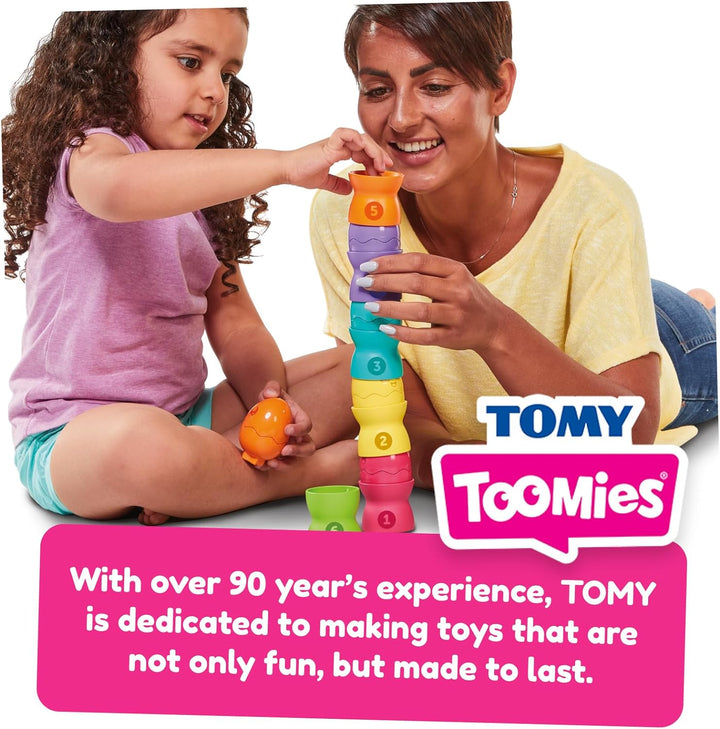 TOMY Toomies Hide & Squeak Egg Stackers