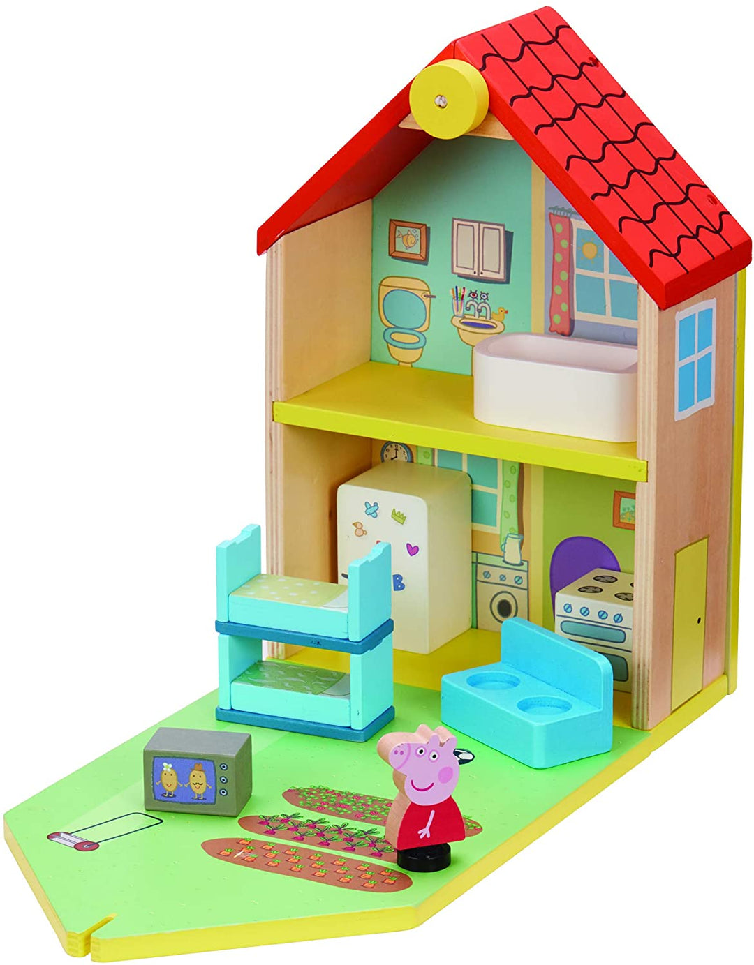 Peppa Pig 07213 Wooden Family Home, Multi Color