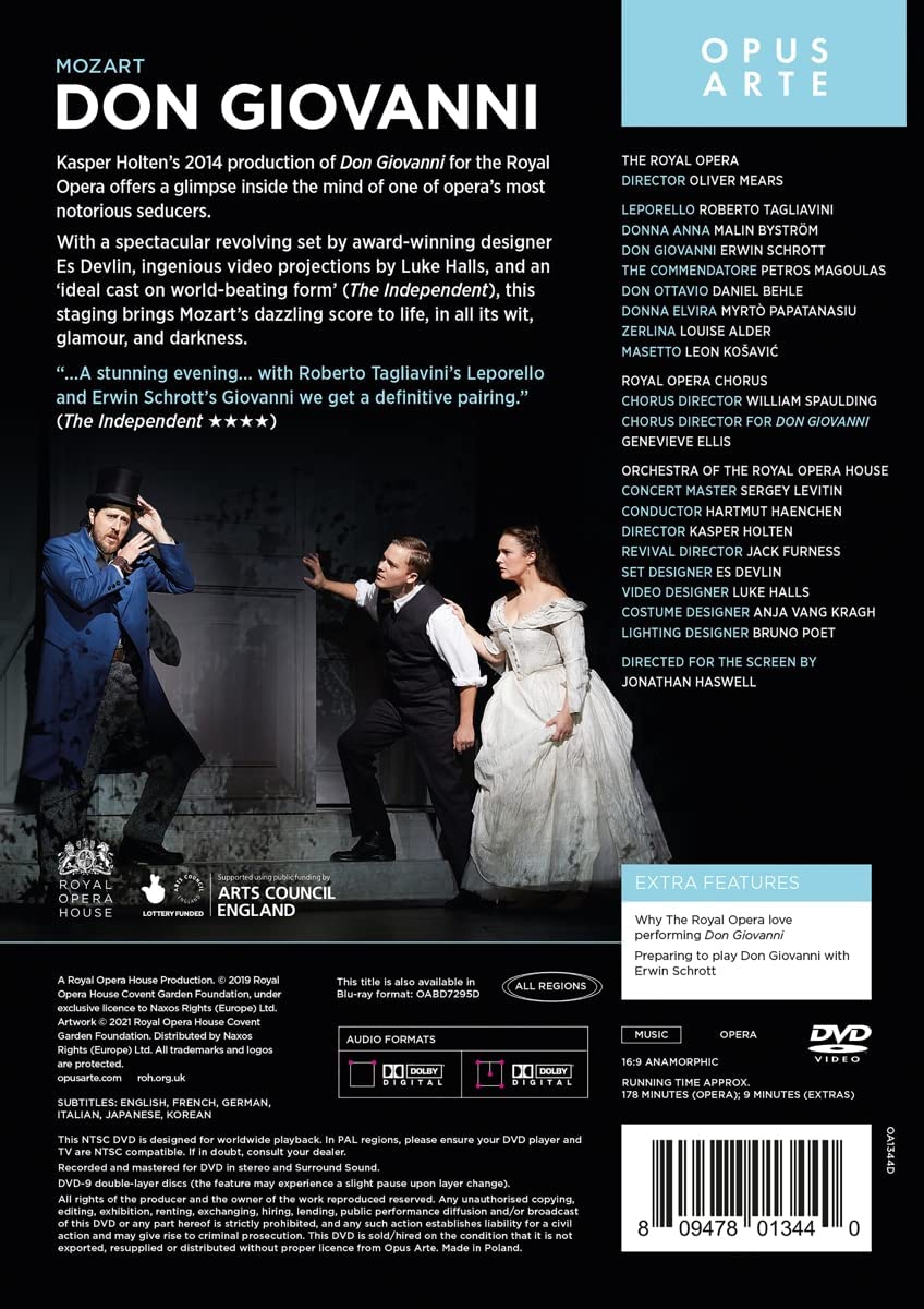 Mozart: Don Giovanni [Erwin Schrott; Malin Bystrm; Roberto Tagliavini; Royal Op [DVD]