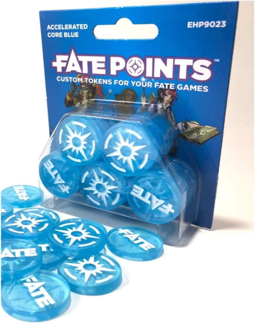 Evil Hat Productions EHP09023 Fate Points: Accelerated Core Blue, Multicoloured