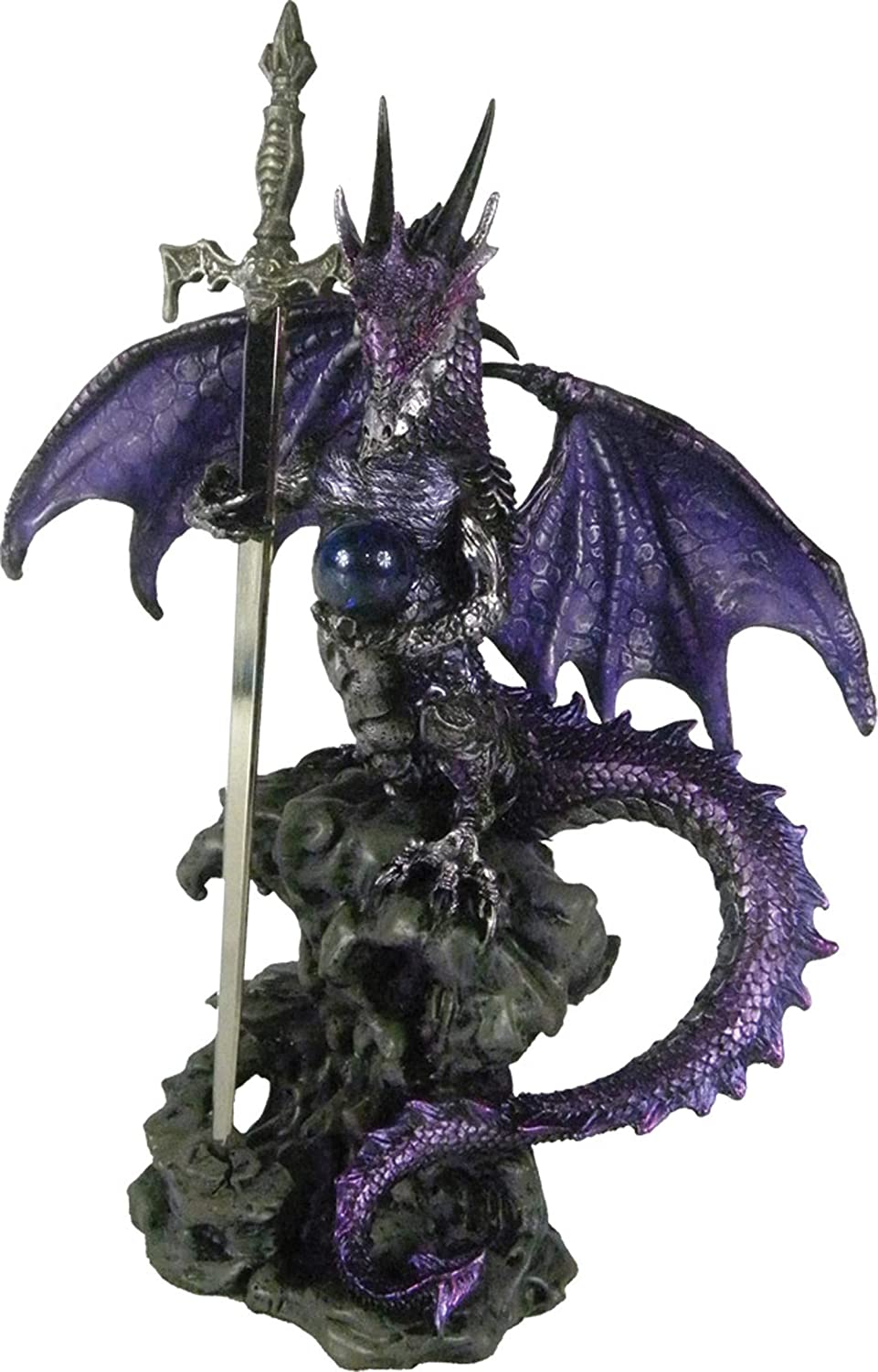 Nemesis Now Dragon Blade 22.5cm Letter Opener, Resin, Purple, One Size