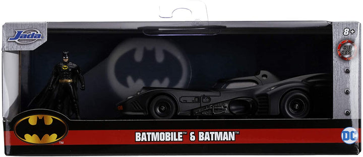 Jada Toys 253213003 Batman 1:32 1989 Batmobile with Figure, Multicolor
