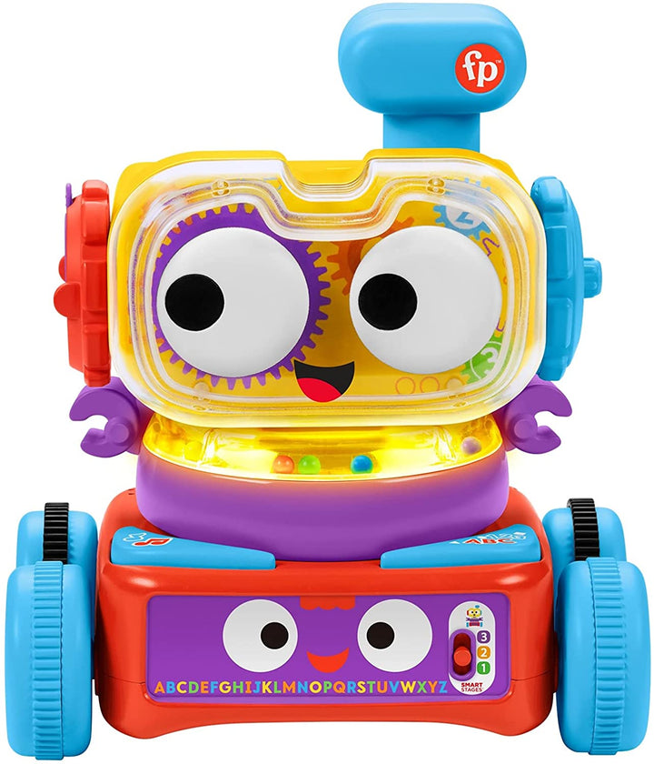 Fisher-Price 4-in-1 Ultimate Learning Bot, electronic activity toy with lights, music and educational content for infants and kids