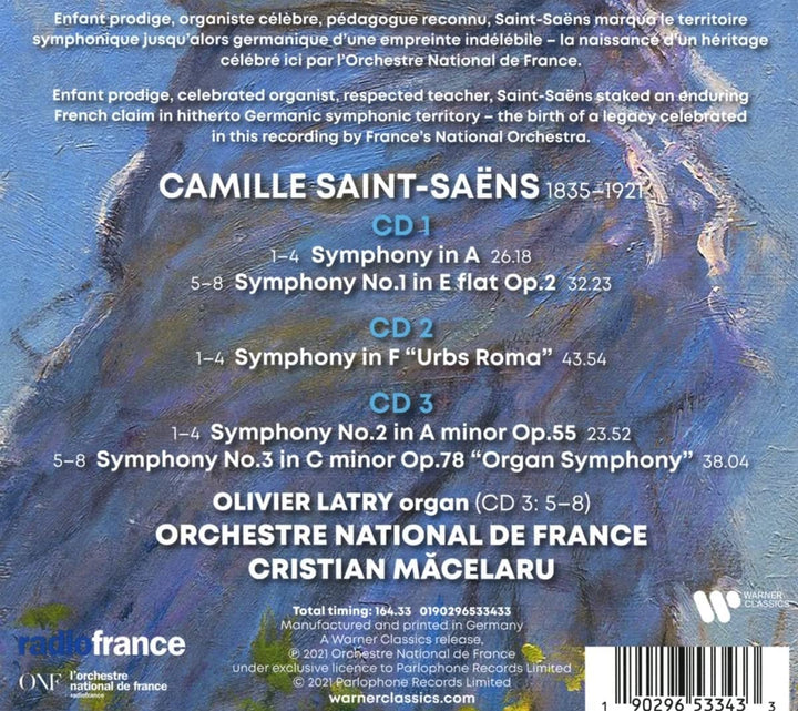 Cristian Mǎcelaru & Orchestre national de France - Saint-Saens: Complete Symphonies [Audio CD]