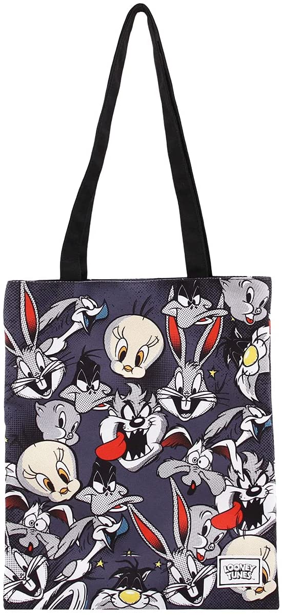 Looney Tunes Folks-Shopping Bag, Grey