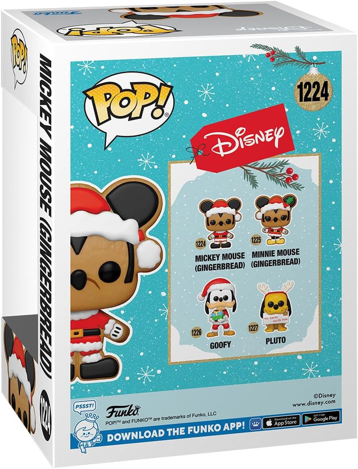 Funko POP! Disney: Holiday - Santa Mickey Mouse - Gingerbread - Collectable Vinyl Figure
