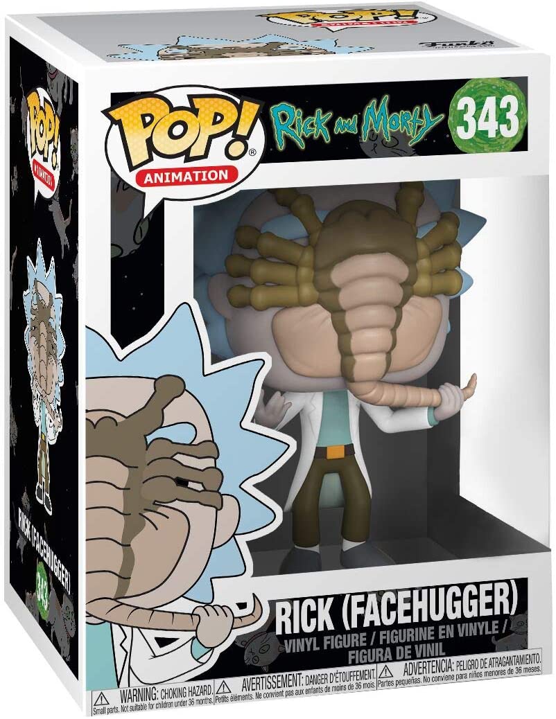 Rick And Morty Rick (Facehugger) Funko 28455 Pop! Vinyl #343