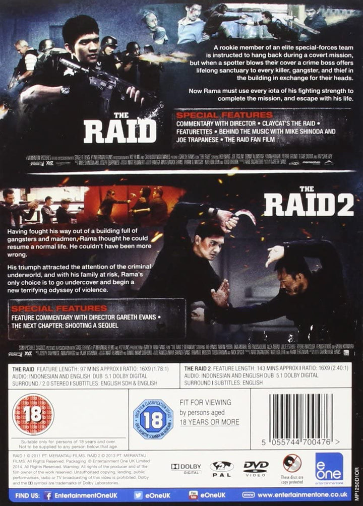 The Raid/The Raid 2 [2017] [DVD]