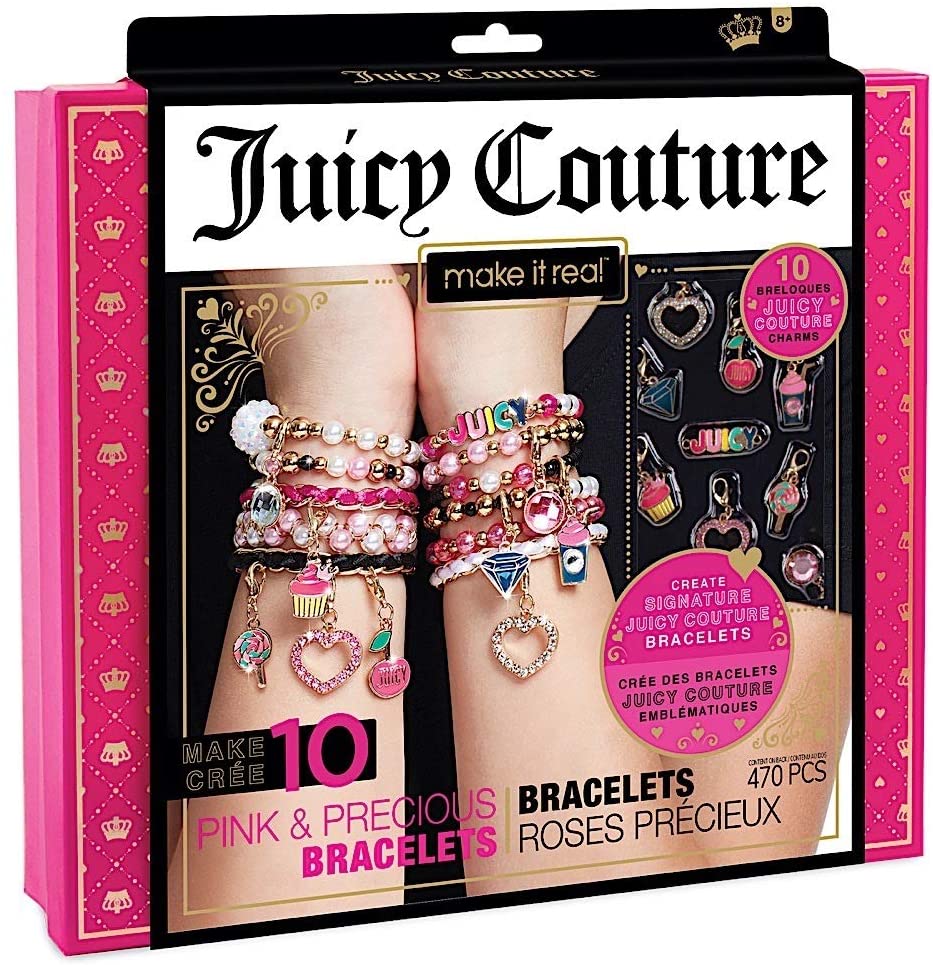 Make It Real 4408 Bracelet Making Kit-Juicy Couture Pink and Precious