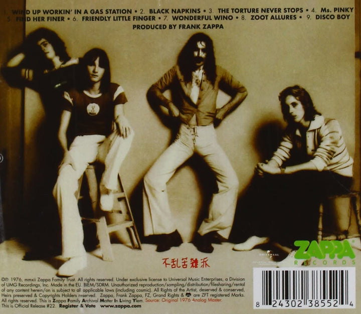 Zoot Allures - Frank Zappa [Audio CD]