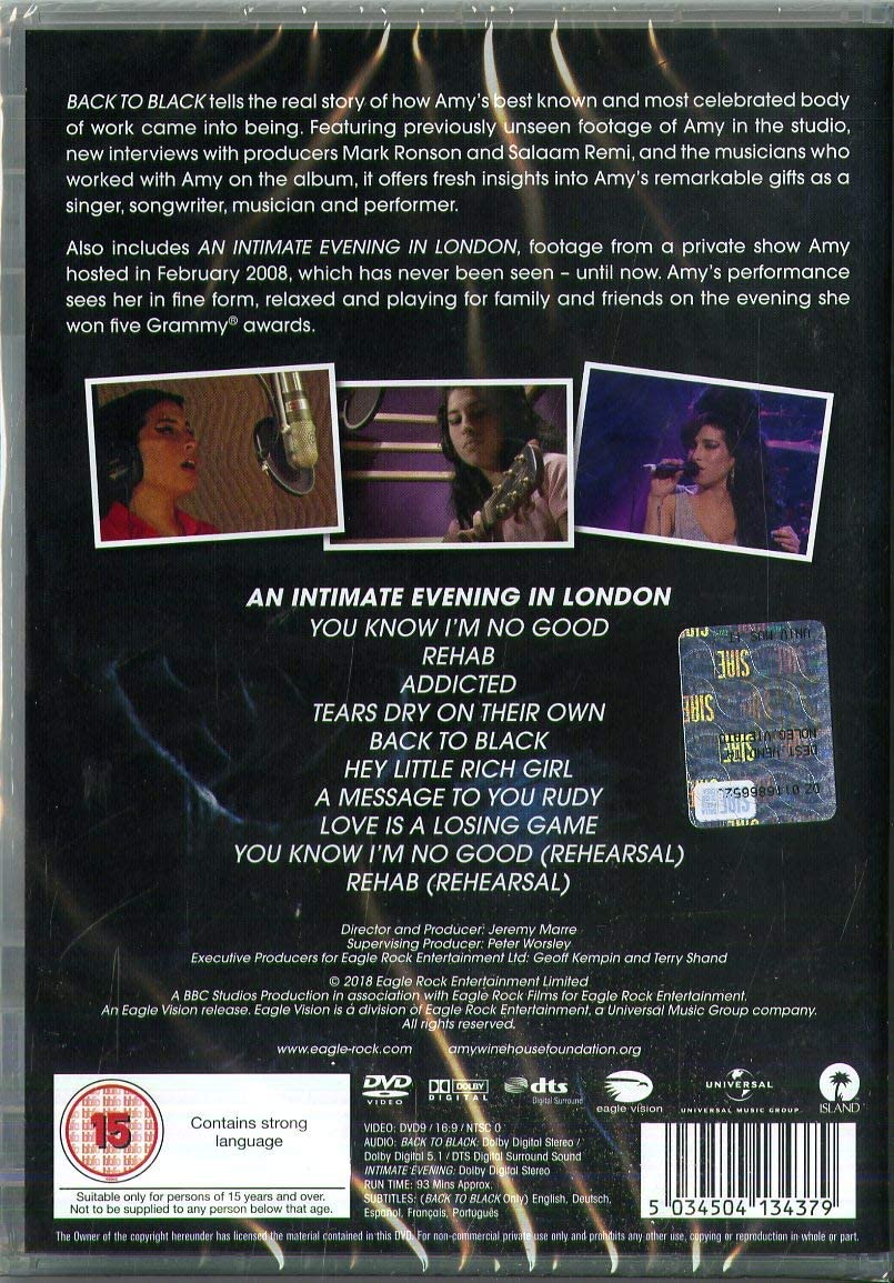 Amy Winehouse: Back to Black - The Real Story Behind The Modern Classic [2018] [DVD]