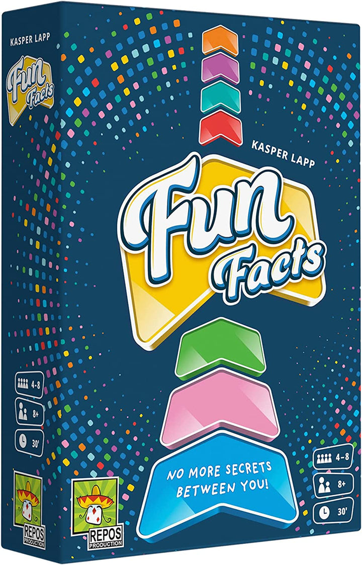 Repos | Fun Facts | Party Game | Ages 8+ | 4-8 Players | 30 Minutes Playing Time