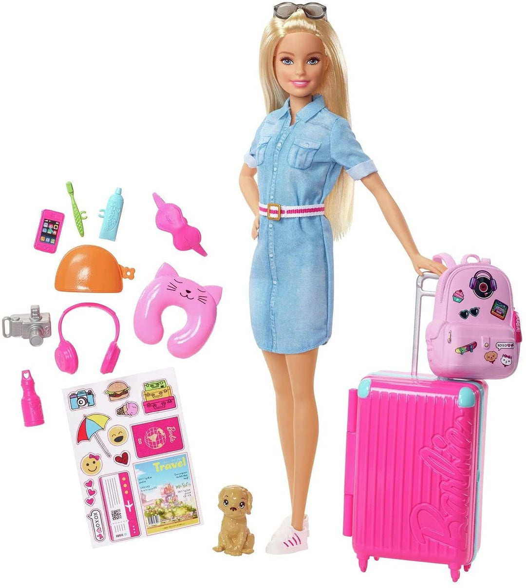 Jouet de voyage pour poupée multicolore Barbie