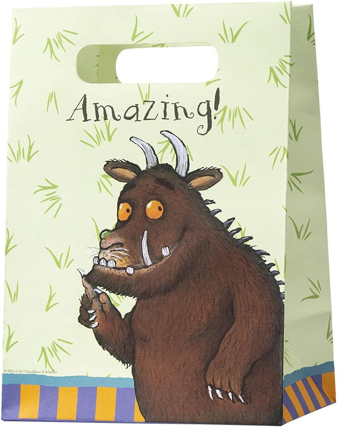 Smiffys 51574 Officially Licensed The Gruffalo Tableware Party Bags x8, Unisex C
