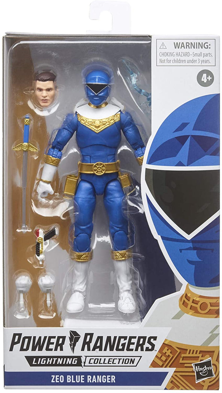 Power Rangers Lightning Collection 6-Inch Zeo Blue Ranger Collectible Action Figure Toy with Accessories