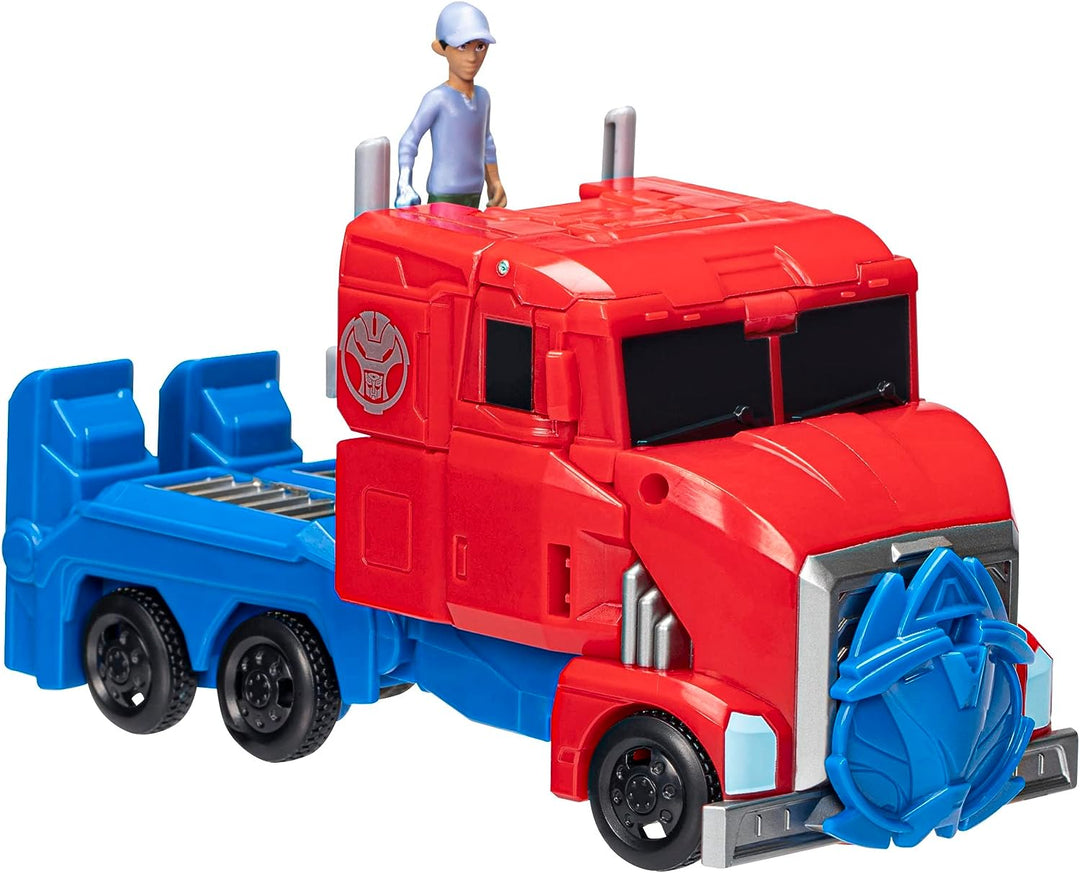 TRANSFORMERS Toys EarthSpark Spin Changer Optimus Prime 20-cm Action Figure
