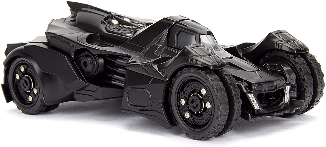 Jada Toys 253215004 Arkham Knight Batmobile 1:24 Scale Die-cast, Opening Doors, Includes Batman Figure, Black, One Size