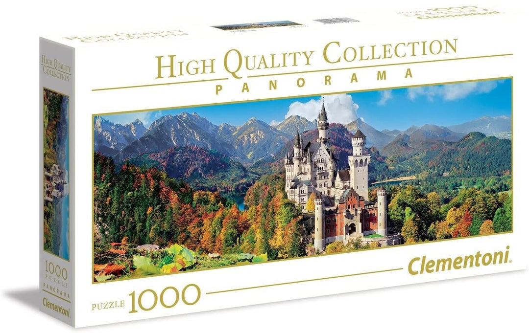 Clementoni - 39438 - Collection Panorama Puzzle for Adults and Children - Neuschwanstein - 1000 Pieces