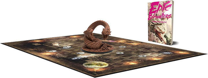 Epic Encounters: Temple of the Snake God RPG Fantasy Roleplaying Tabletop Game with 20 Detailed Miniatures, Double-Sided Game Mat, & Game Master Adventure Book with Monster Stats, 5E Compatible
