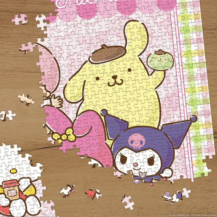 Hello Kitty® and Friends My Favorite Flavor 1000 Piece Jigsaw Puzzle | Collectible Puzzle Artwork Featuring Hello Kitty, Cinnamoroll, Keroppi | Officially-Licensed Hello Kitty Puzzle & Merchandise